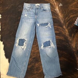 Abercrombie Kids Blue Distressed Jeans